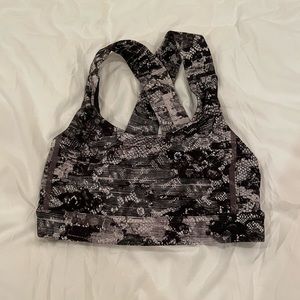Lululemon Snakeskin Sports Bra